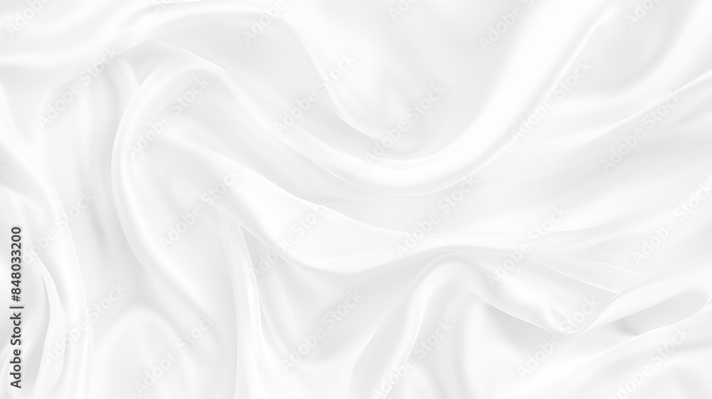 Aufkleber abstract white paper wave background. white wave curve lines banner background design. white wave mo