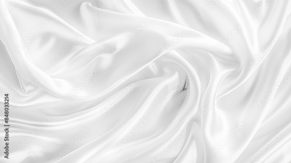 Aufkleber abstract white paper wave background. white wave curve lines banner background design. white wave mo