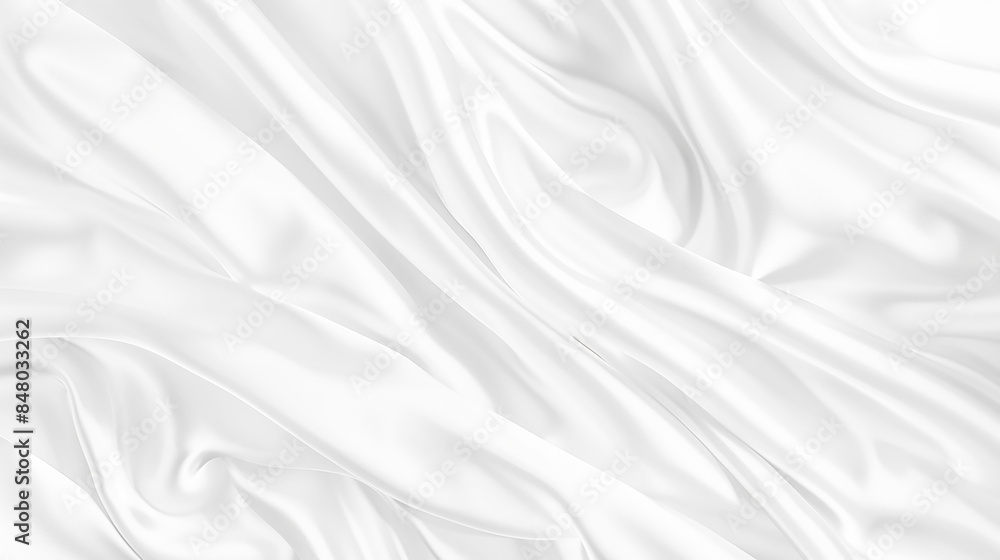 Aufkleber abstract white paper wave background. white wave curve lines banner background design. white wave mo