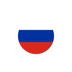 Round Russia country flag design element