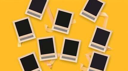 Graphic Design Software: Use software like Adobe Illustrator, Photoshop, or even free alternatives like Canva or Inkscape to create vector illustrations of polaroid frames