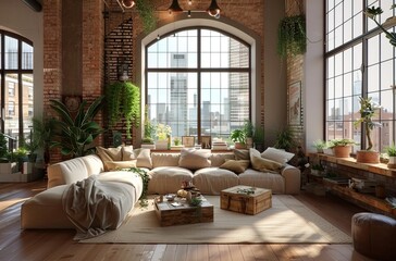 Fototapeta premium Zen and Tranquil Interior Spaces Serene Ambiance and Calm Retreats