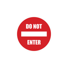 Do not touch icon vector logo design template