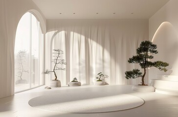 Zen and Tranquil Interior Spaces Serene Ambiance and Calm Retreats