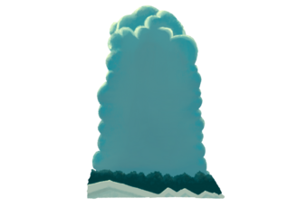 雲のフレーム・ふきだし