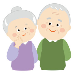 おしどり夫婦のイラスト3