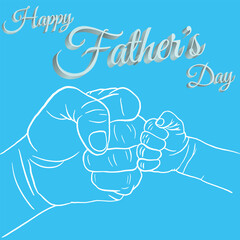 happy father's day, father day typography post, love you dady. dark background. vector or eps file.