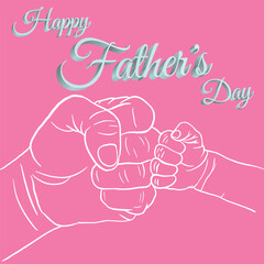 happy father's day, father day typography post, love you dady. dark background. vector or eps file.