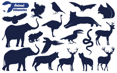 Forest Wild Animal silhouette vector illustration