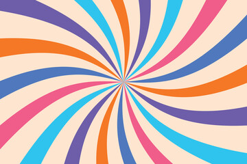 Retro summer design. Sun background. Vector illustration