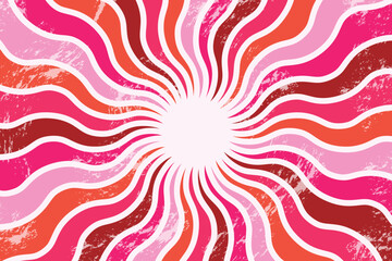 Vintage background with a sun. Summer design. Vector illustration