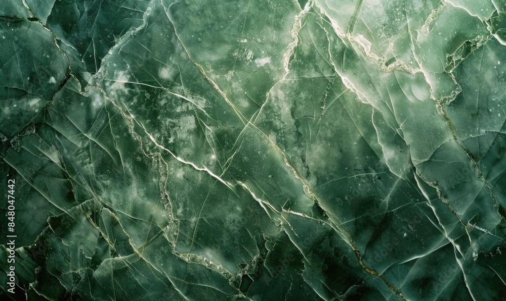Wall mural verde alpi marble wall, green with white veins textured background - Wall murals