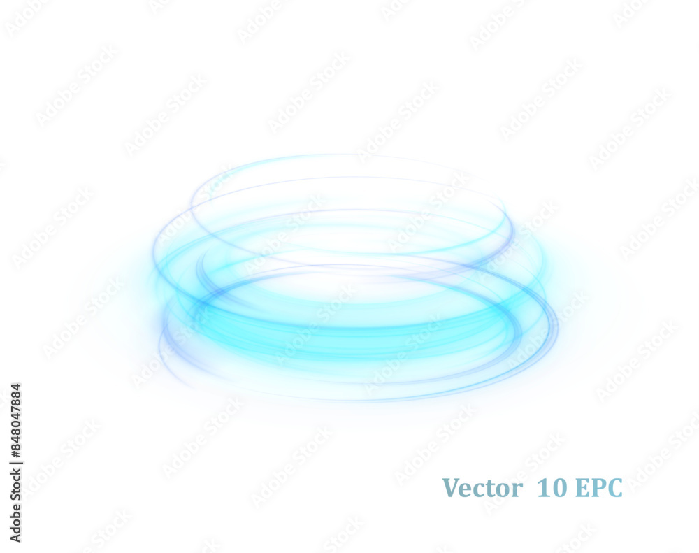Poster light-bright vortex. png effect on a white background. bright light round teleport podium. magic gat