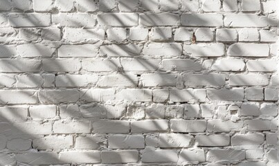 Whitewashed brick wall textured background