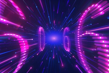 Naklejka premium 5G or 6G dot line mobile technology. Wireless data network and connection technology concept. high-speed, futuristic background. vector design