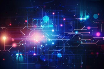 Obraz premium abstract technology communication concept vector background