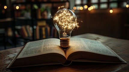 "The stock photo features a book with the word 'LEARN,' symbolizing the concepts of business success and educational learning, representing the pursuit of knowledge and the key to achieving one's goal