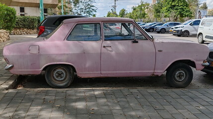 Shabbat time. Bear Sheva in Israel. Downtown on south Israel
