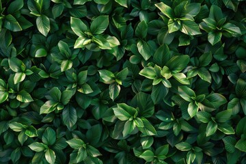 A close-up shot of a bunch of green leaves with intricate details