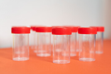 Flacons d'échantillons, flacon médical, flacon d'échantillon d'urine, laboratoire, test