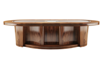 Executive table isolated on transparent background