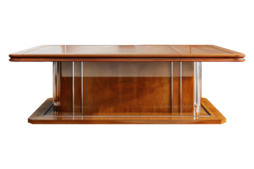 Executive table isolated on transparent background