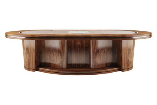 Executive table isolated on transparent background