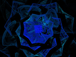 Imaginatory fractal abstract background Image