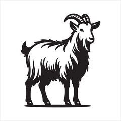 goat vector, illustration