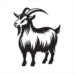 goat vector, illustration
