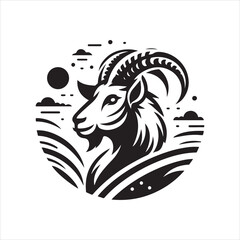 goat vector, illustration