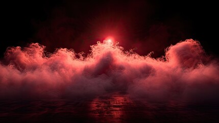 Naklejka premium Red pure smoke background white high quality wallpaper 8k 