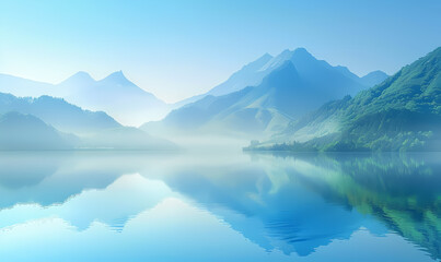 lake in the mountains