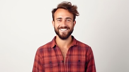 Obraz premium Smiling young bearded 