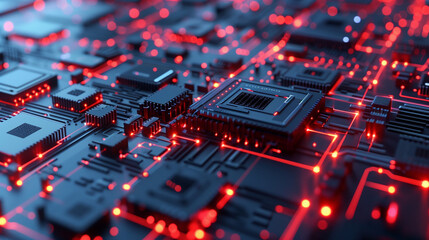 Fototapeta premium modern internet data network futuristic technology background digital tech wallpaper 