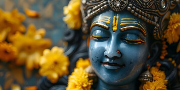 Krishna is a revered deity in Hinduism known as the divine avatar. Concept Hinduism, Krishna, Divine Avatar