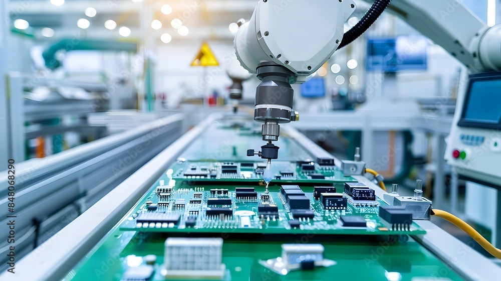 Poster automated circuit board assembly line