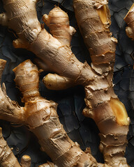 ginger root on the table