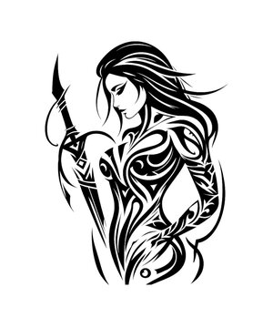 Viking Shield Maiden Warrior 
