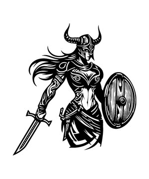 Viking Shield Maiden Warrior 