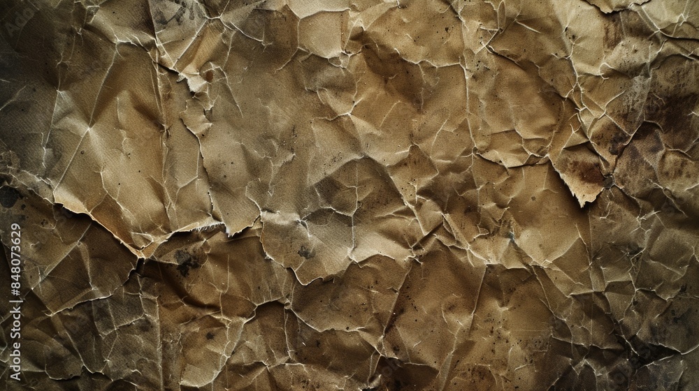Poster A detailed view of a piece of paper attached to a wall, suitable for use as a background or texture