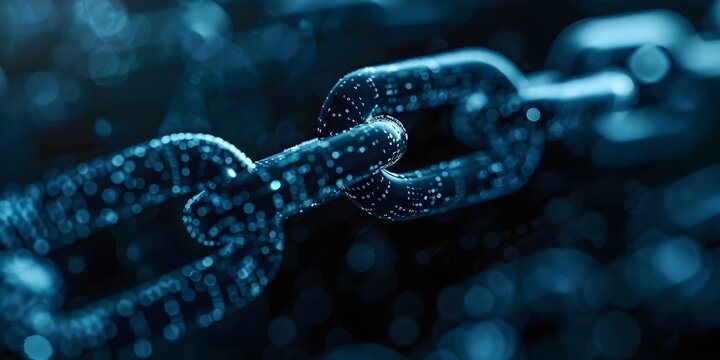 Blockchain nodes are trusty beacons in the vast digital ocean. Concept Blockchain Nodes, Digital Trust, Blockchain Technology, Decentralization, Distributed Networks