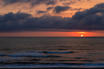 Sunrising at Nags Head beach in Outer Banks, North Carolina, USA