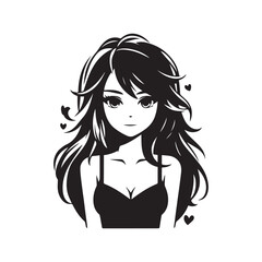 Beautiful Girl vector art