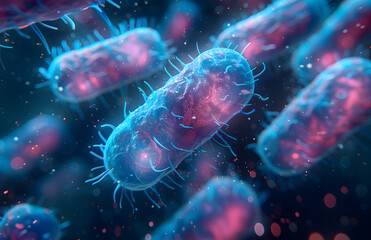 3d rendered illustration of a bacteria