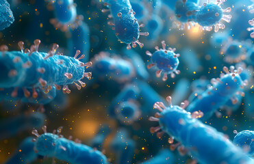 3d rendered illustration of a bacteria