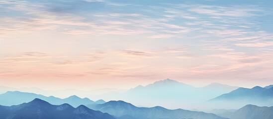 sunset over the rocky mountains. Creative banner. Copyspace image