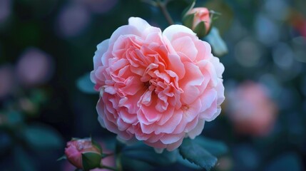 Obraz premium Floral bloom of a pink hue within the garden