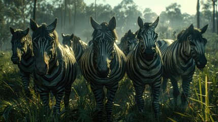 Saving Species, Depict conservation efforts to protect endangered species, from captive breeding programs to habitat restoration projects  