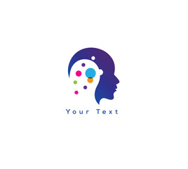 Creative innovative mind logo design concept